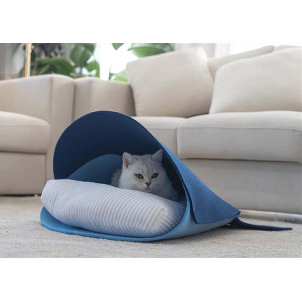 Button Closure Washable Shark EN 71 Felt Cat Cave
