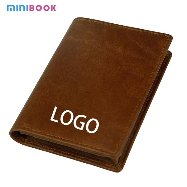 Business Style Men's First-Layer Cowhide Card Holder Ideal for Fashionable
