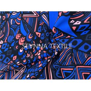 Retro Lining Sublimation Printing Activewear Knit Fabric Repreve Fiber Ladies