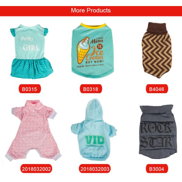 Grey Spring Fashion 30cm Cotton Dog Clothes