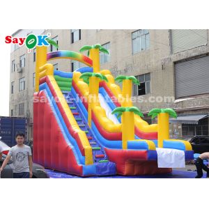 Commercial Inflatable Slide 8*4*7m PVC Coconut Tree Inflatable Bouncer Slide