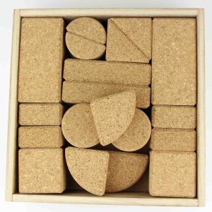 PROP65 Custom Cork Building Blocks Toys Antibacterial Odourless