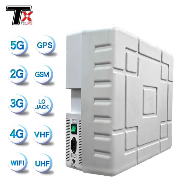 Quality Remote Monitoring Signal Jammer High Power Built in Antenna 5G Signal Blocker for sale