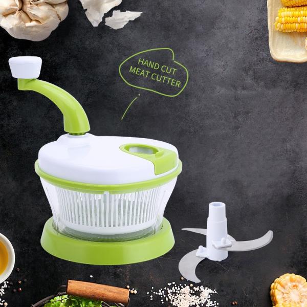 Customer Logo Accepted Multifunctional Vegetable Chopper Hand-Operated Meat Grinder
