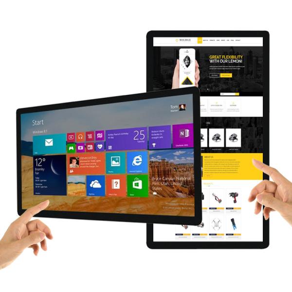 Interactive Digital Signage 27" inch Wide Screen LCD Slim Advertising Indoor