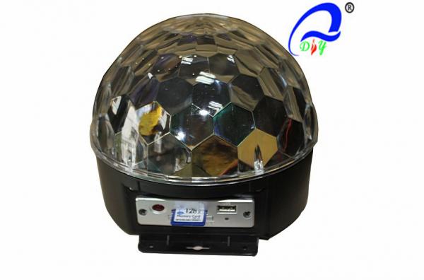 Quality Mini DMX RGB MP3 LED Crystal Magic Ball Lamp Dj Lighting Effects Remote Controller for sale