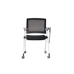 Executive Mesh Back Foldable Training Office Chairs With Movable Wheels