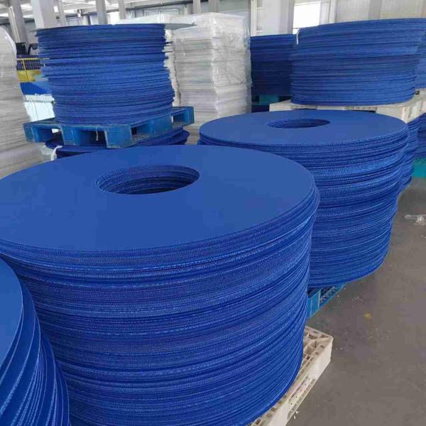 Blue Red Plastic Coated Corrugated Sheets 8mm Anti Static Round Corrugated