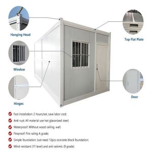 Foldable Modular Home Prefab Mobile Living Container House with Online Technical