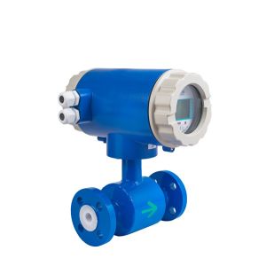 Integrated intelligent electromagnetic flow meter sensor sewage pipe type