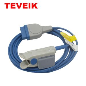 GE Marquette Patient Monitor Adult Soft Tip 11pin Pulse Oximeter Probes Reusable