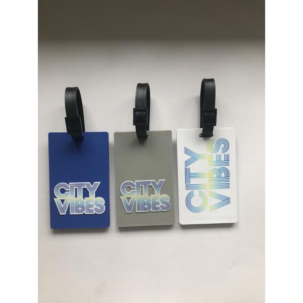 Cartoon Rubber Luggage Tag Transparent String Sublimation Technics