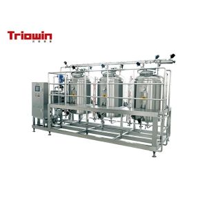 Industrial Coffee / Ice Cream Processing Line With Plate Pasteurizer /