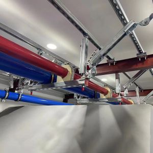 Galvanized Earthquake Seismic Support Bracket With Bolted Installation