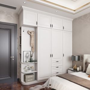 Contemporary MR HDF Board Wardrobe Modern Style Bedroom Design from Chinese