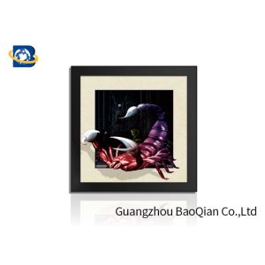 PVC / MDP Frame 3D 5D Pictures Different Animal Patterns Wall Decoration