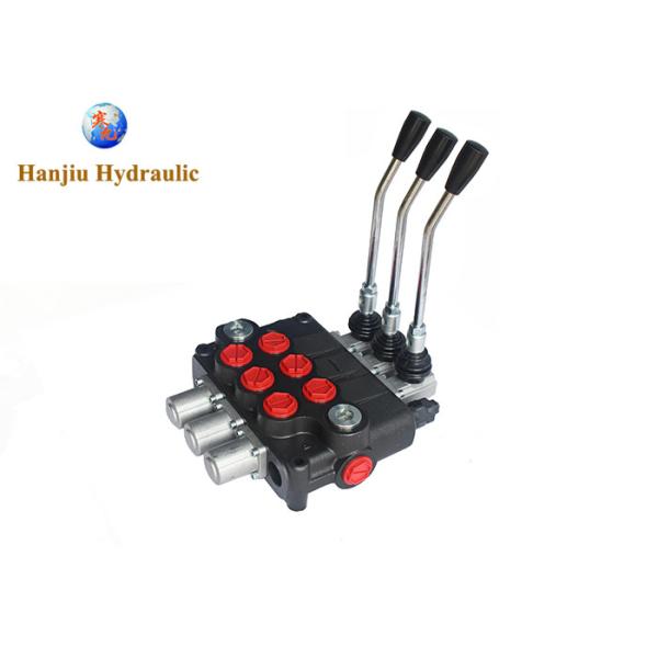 Quality 120 Liter P120 Three Spool Monoblock Control Valve G 1"  Open Center Spool for sale