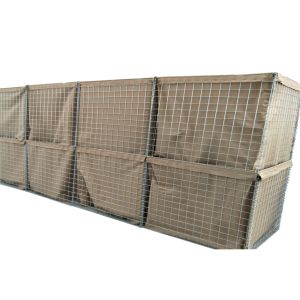 Galfan military hesco barrers wall with hot dipped galvanized welded gabion