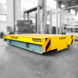 Cross Bay Warehouse Carriage Rail Transfer Cart Large Capacity With Electric