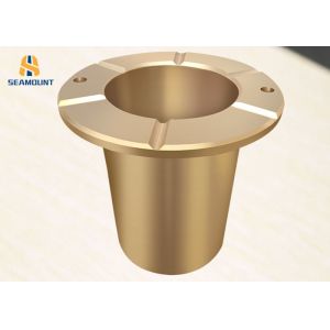 CNC Machining Cone Crusher Parts , Stone Crusher Parts Flanged Bushing