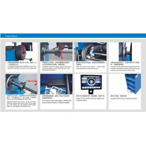 LCD Tire Wheel Balancing Machine With Tool Box