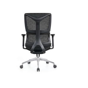 Adjustable Recline Mesh Seat Office Chair With High-Density Leatherette Back