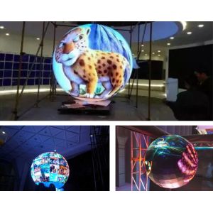 Full Color External Led Sphere Display , Led Video Ball With Diameter 1 Meter