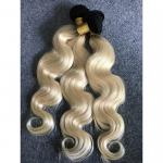 Long Russian Ombre Human Hair Extensions Body Wave With Ear to Ear 13"x4" Lace