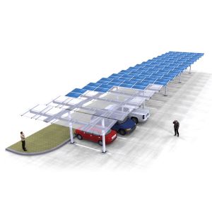 Commercial Carport Solar Systems Arrays Support EPC Aluminium Steel Q345B Al6005
