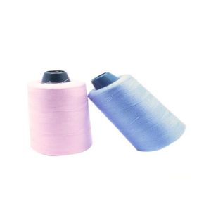 Recycled Black Spun Polyester Yarn High Tenacity For Knitting Fabric Or Clothes