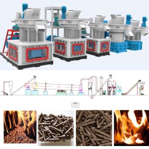 Wholesale 1-10TPH Biomass Pellet Production Line Pine Straw Wood Chips Making Machine from china suppliers