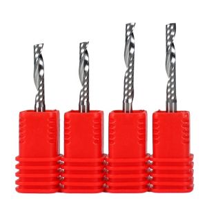 3.175 MDF Cnc Router Bits Single Flute 4mm Trim Router Bits Cutting Tool