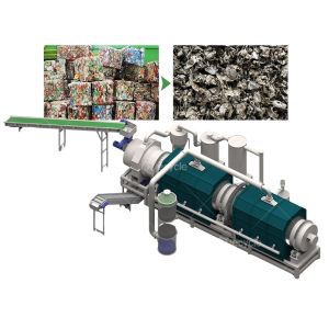 Carbonization Paint Removing Furnace UBC Aluminum Cans Continuous Decoating