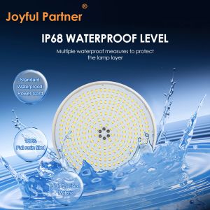 Fully Resin Filled Flat PAR56 LED pools lights UV Protection PC Material