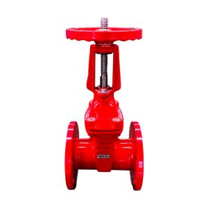Flange End Rubber Seat DIN Non Rising Stem Gate Valve