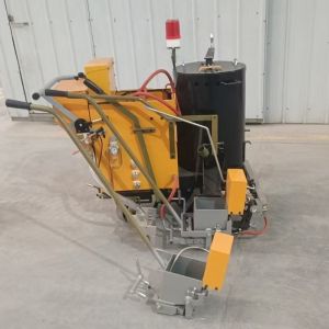 Battery Pushing Thermoplastic Road Marking Machine for convex line