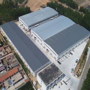 Prefab Steel Workshop with Glass Wool Sandwich Panels