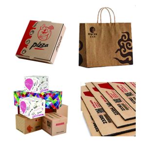 Digital Carton Kraft Paper Bag Printing Machine Single Pass Packing Printer