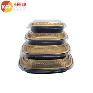 Smoothwall Black And Gold 680ml Oblong Foil Take-Out Pan​ for Baking and storing