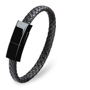 Bracelet Braided Nylon Lightning Cable Wearable 5V-2.4A For Android / IPhone