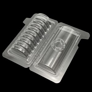 Customized Disposable Plastic PET PVC 8 10 Compartment Round Transparent Blister