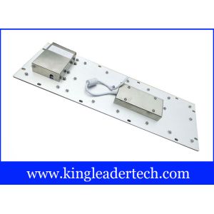 Ruggedized Panel Mount Metal Keyboard With Trackball / Stainless Steel Keyboard