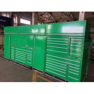 Sliding Door Tool Cabinet with Wheels Large Capacity Garage Storage Solution