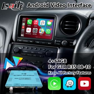 Lsailt Wireless Carplay Android Video Interface for Nissan GTR R35 GT-R JDM 2008