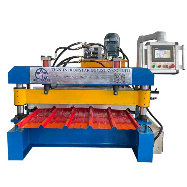 “1000mm Effective Width Metal Roof Panel Cold Roll Forming Machine For GI PPGI Color Steel Coil”