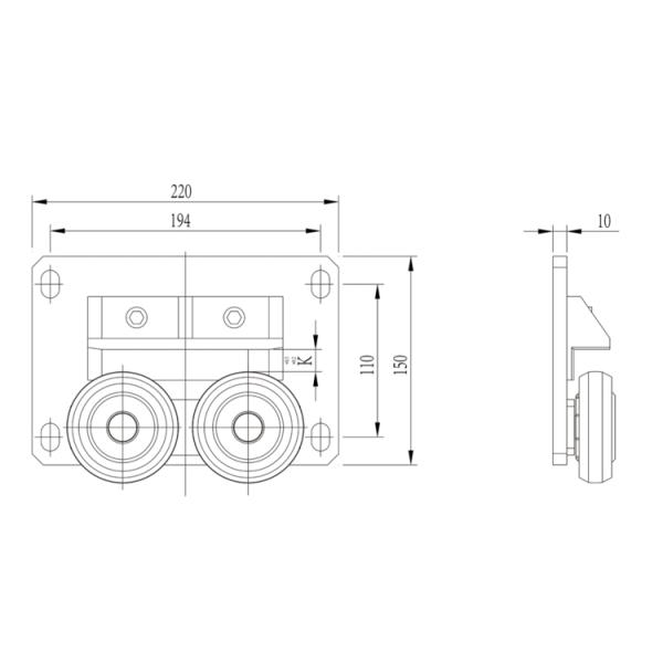 Dia 80mm Roller Elevator Lift Parts Elevator Roller Guide Shoe