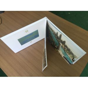 Advertising 7 inch Digital Video Book Custom Video Brochures