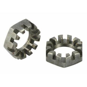 Stainless Steel SS201 Slotted Castle Nut SS304 SS316 Plain Polishing Hexagon