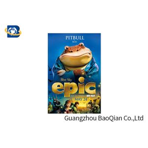 4 Color UV Printing 3D Lenticular Poster Light Weight ANTI - Scratch Cartoon