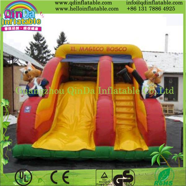 Quality High Quality Small Indoor/Outdoor Inflatable Slide, Cartoon Slide, Commercial Grade for sale